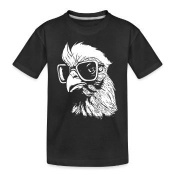 Poulet intelligent - T-shirt bio Premium Enfant - noir - Devant