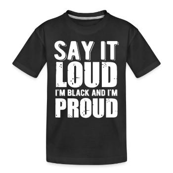 Black History Month Black History - Kinder Premium Bio T-Shirt - Schwarz - Vorne