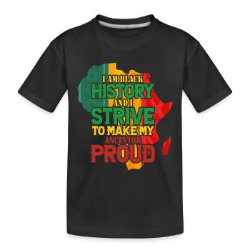 Black History Month Black History - Kids' Premium Organic T-Shirt - black - Front