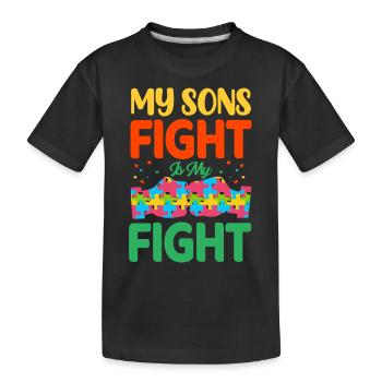 Autism Autistic - Kids' Premium Organic T-Shirt - black - Front