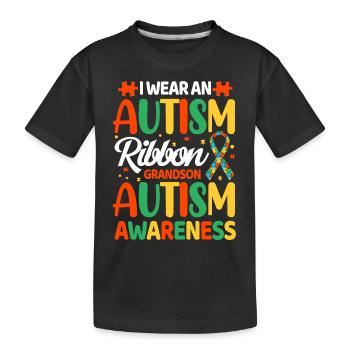 Autism Autistic - Kids' Premium Organic T-Shirt - black - Front