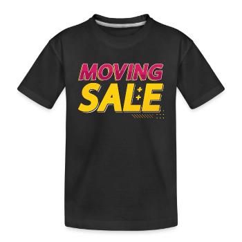 Ventes de garage Vente de déménagement Shopping Chasseur de bonnes affaires - T-shirt bio Premium Enfant - noir - Devant