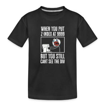 Programmeur Humour Coding Blagues Développeur - T-shirt bio Premium Enfant - noir - Devant