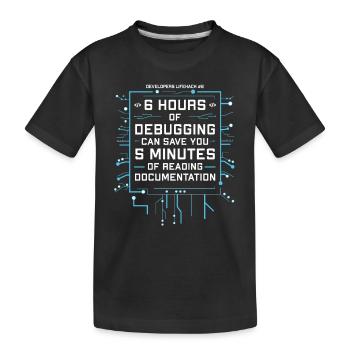 Programmeur Humour Coding Blagues Développeur - T-shirt bio Premium Enfant - noir - Devant