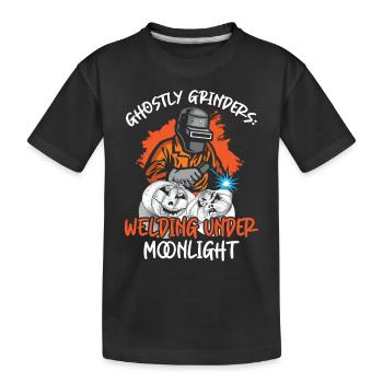 Meuleuses fantomatiques: soudure au clair de lune - T-shirt bio Premium Enfant - noir - Devant