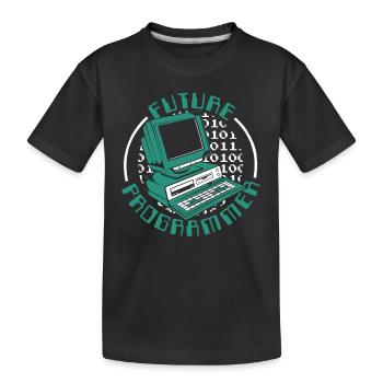 Futur programmeur Ingénieur logiciel Développeur - T-shirt bio Premium Enfant - noir - Devant