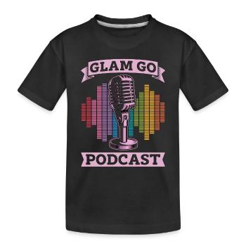 Podcasting Glam Go Podcast Radio Broadcast Blogger - T-shirt bio Premium Enfant - noir - Devant