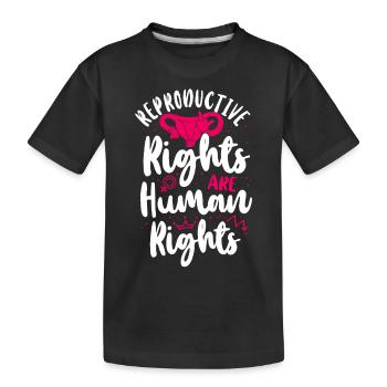 Feminist Reproductive Rights Are - Kids' Premium Organic T-Shirt - black - Front