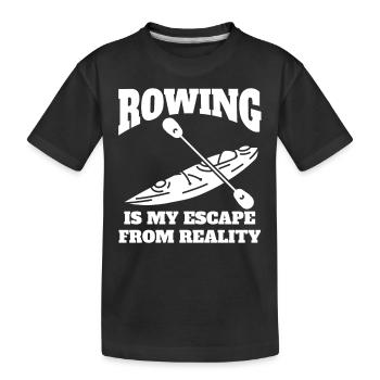 Club d’aviron Équipe d’aviron Aviron Aviron - T-shirt bio Premium Enfant - noir - Devant