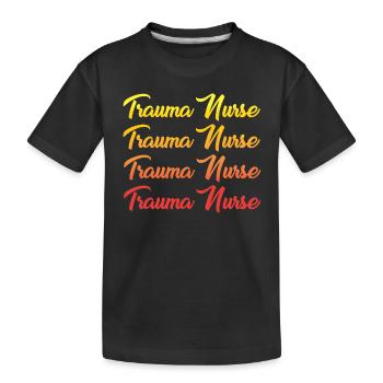 Slip T-shirt de l’infirmière en traumatologie - T-shirt bio Premium Enfant - noir - Devant