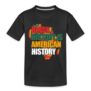 Black History Month Black History - Kinder Premium Bio T-Shirt - Schwarz - Vorne