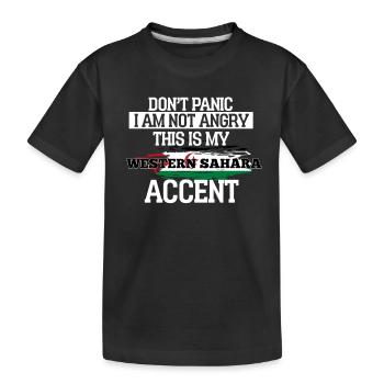 Western Sahara - Kids' Premium Organic T-Shirt - black - Front