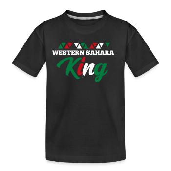 Western Sahara - Kids' Premium Organic T-Shirt - black - Front