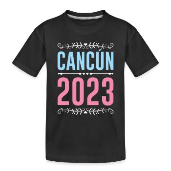 Cancun 2023 - Kinder Premium Bio T-Shirt - Schwarz - Vorne