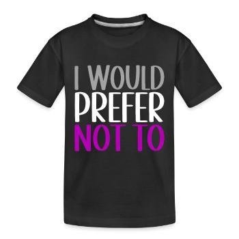 Asexual Ace - Kids' Premium Organic T-Shirt - black - Front