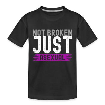 Asexual Ace - Kids' Premium Organic T-Shirt - black - Front