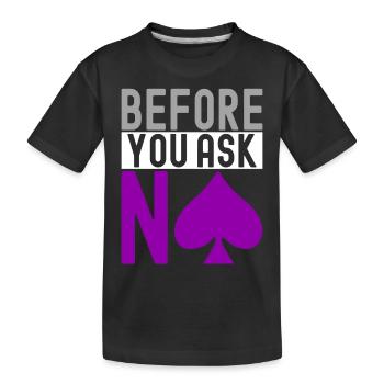 Asexual Ace - Kids' Premium Organic T-Shirt - black - Front