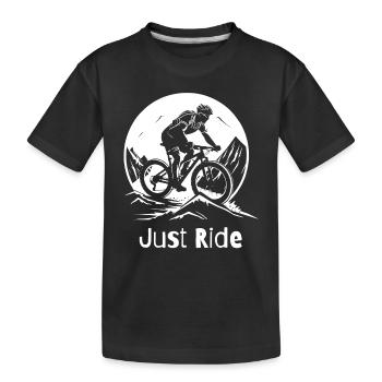 VTT facile - T-shirt bio Premium Enfant - noir - Devant