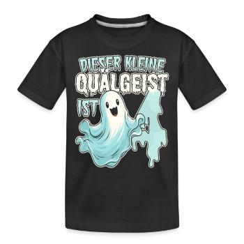 Dieser kleine Quälgeist ist 4 - vier Jahre - 4. - Kinder Premium Bio T-Shirt - Schwarz - Vorne