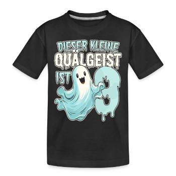 Dieser kleine Quälgeist ist 9 - neun Jahre - 9. - Kinder Premium Bio T-Shirt - Schwarz - Vorne