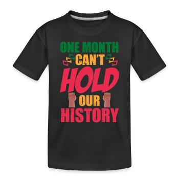 Black History Month Black History - Kids' Premium Organic T-Shirt - black - Front