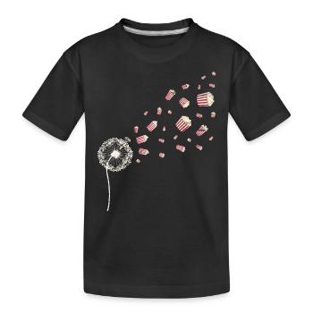 Popcorn Lover Cadeau Pissenlit Popcorn - T-shirt bio Premium Enfant - noir - Devant