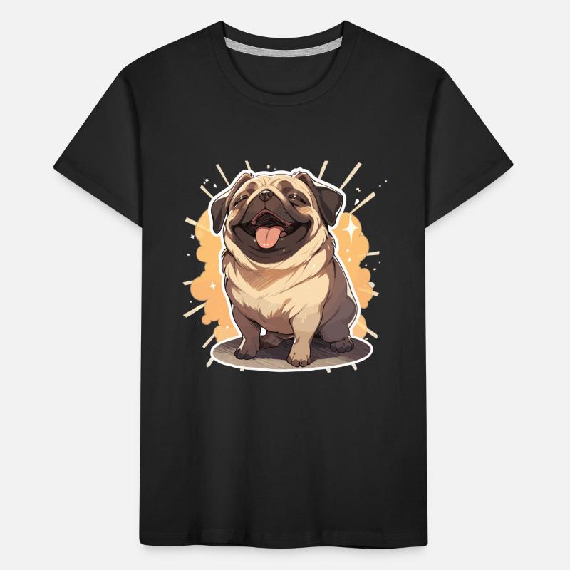 Mops Mops Hund Mops Geschenke Mops Liebhaber Kinder Premium Bio T-Shirt