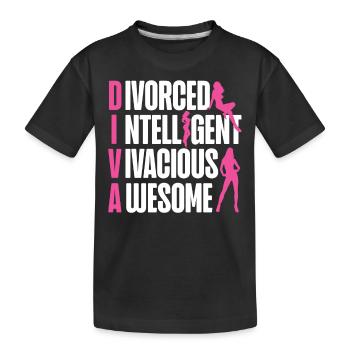 Happy Divorce Party divorcé - T-shirt bio Premium Enfant - noir - Devant