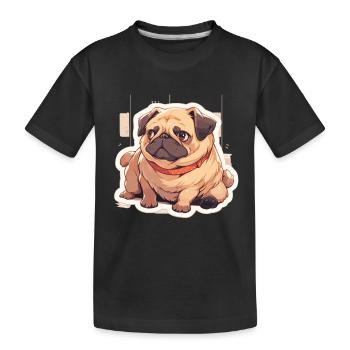 Carlin Carlin Chien Pug Cadeaux Carlin Amoureux du Carlin - T-shirt bio Premium Enfant - noir - Devant