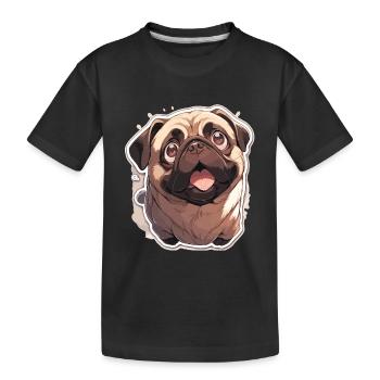 Carlin Carlin Chien Pug Cadeaux Carlin Amoureux du Carlin - T-shirt bio Premium Enfant - noir - Devant