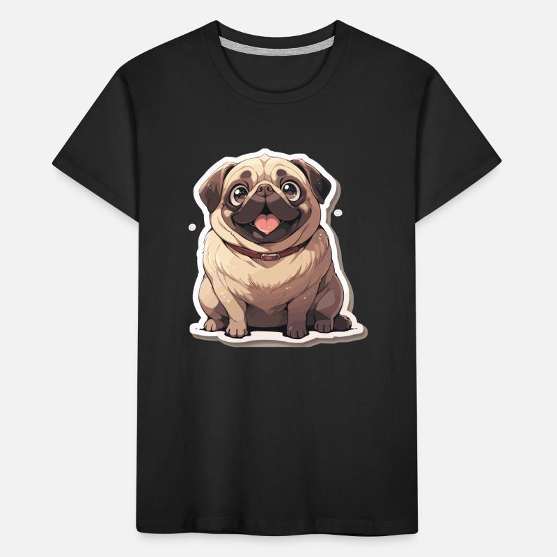 Mops Mops Hund Mops Geschenke Mops Liebhaber Kinder Premium Bio T-Shirt