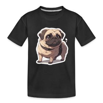 Carlin Carlin Chien Pug Cadeaux Carlin Amoureux du Carlin - T-shirt bio Premium Enfant - noir - Devant