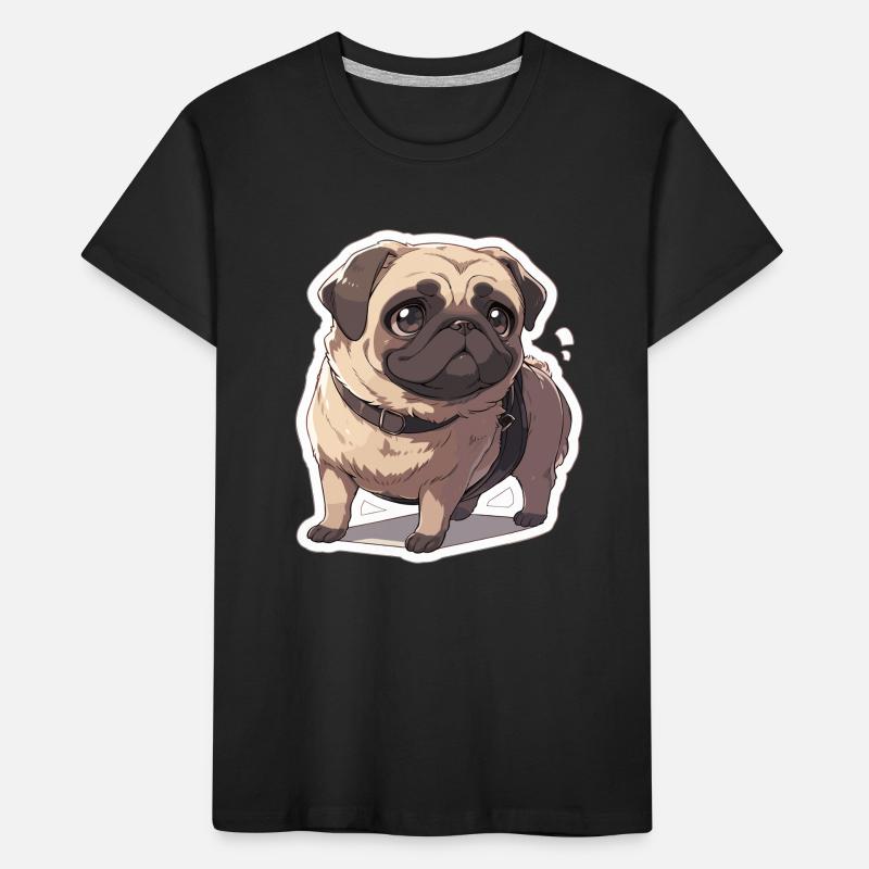 Mops Mops Hund Mops Geschenke Mops Liebhaber Kinder Premium Bio T-Shirt