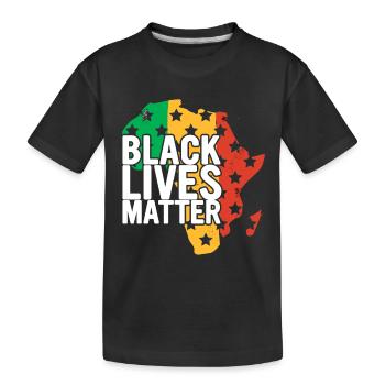 Black History Month Black History - Kinder Premium Bio T-Shirt - Schwarz - Vorne