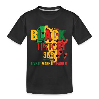 Black History Month Black History - Kinder Premium Bio T-Shirt - Schwarz - Vorne