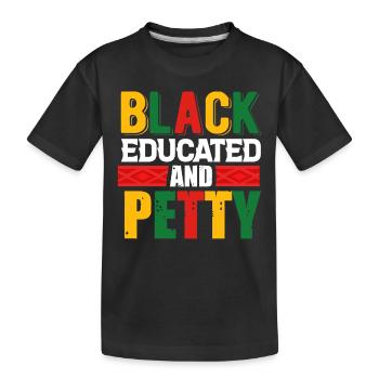 Black History Month Black History - Kinder Premium Bio T-Shirt - Schwarz - Vorne