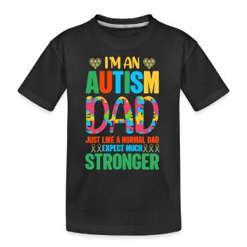 Autism Autistic - Kids' Premium Organic T-Shirt - black - Front