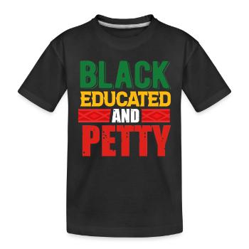 Black History Month Black History - Kinder Premium Bio T-Shirt - Schwarz - Vorne