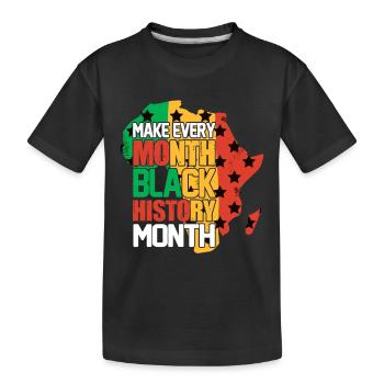 Black History Month Black History - Kids' Premium Organic T-Shirt - black - Front