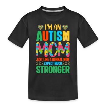 Autism Autistic - Kids' Premium Organic T-Shirt - black - Front