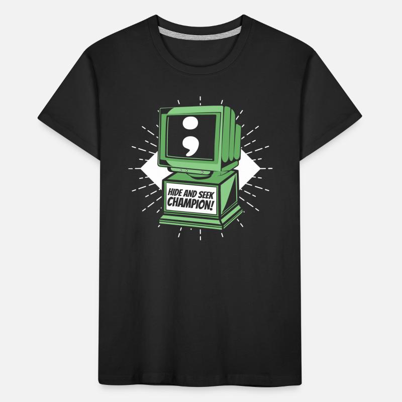 Hide And Seek Champion Software Engineer Coder Kids' Premium Organic T-Shirt