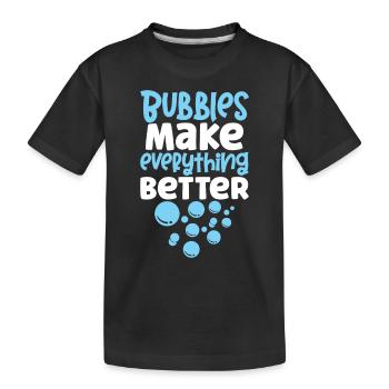 Savon Fabrication Savon Chaudière Savon Bulle - T-shirt bio Premium Enfant - noir - Devant