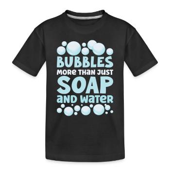 Savon Fabrication Savon Chaudière Savon Bulle - T-shirt bio Premium Enfant - noir - Devant