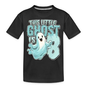 Ce petit ravageur a 8 - huit ans - 8. - T-shirt bio Premium Enfant - noir - Devant