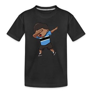 Botswana - Kinder Premium Bio T-Shirt - Schwarz - Vorne