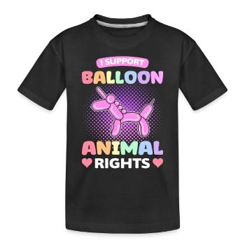 Je soutiens Balloon Animal Rights Balloon Twister - T-shirt bio Premium Enfant - noir - Devant