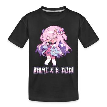 Anime et K-pop Musique pop coréenne Kpop - T-shirt bio Premium Enfant - noir - Devant