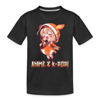 Anime et K-pop Musique pop coréenne Kpop - T-shirt bio Premium Enfant - noir - Devant