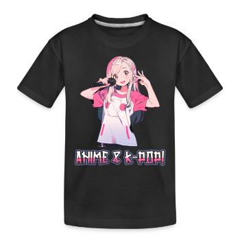 Anime et K-pop Musique pop coréenne Kpop - T-shirt bio Premium Enfant - noir - Devant