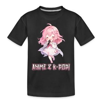 Anime et K-pop Musique pop coréenne Kpop - T-shirt bio Premium Enfant - noir - Devant